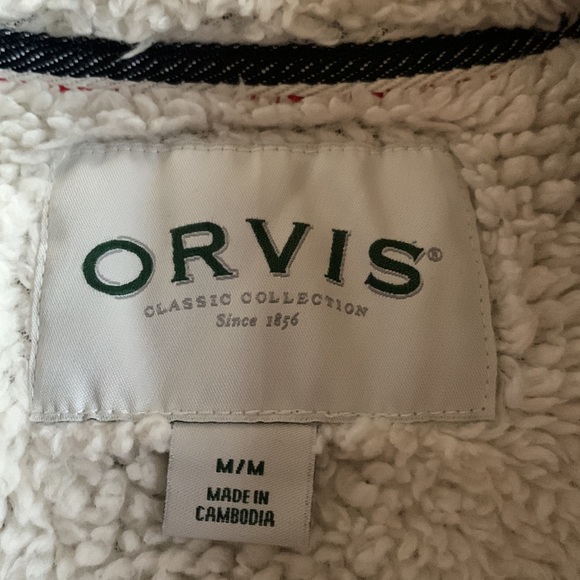 ORVIS. Pullover.  Medium. Sherpa Lines.  Cozy!! - Picture 3 of 5